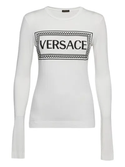 Pre-owned Versace Logo-print T-shirt