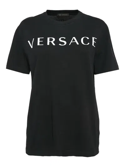 Pre-owned Versace Logo-print T-shirt