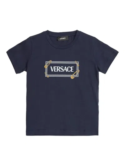 Versace ロゴ Tシャツ In Blue