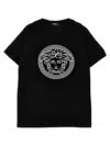 Versace Medusa Head-print T-shirt In Black