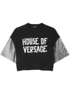 Versace Logo-print T-shirt In Black