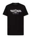 Versace Logo-print T-shirt In Black