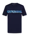 Versace Logo Print T-shirt In Black