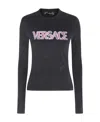 Versace Logo-print T-shirt In Black