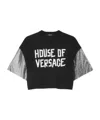 Versace Logo-print T-shirt In Black