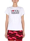 Versace Printed Tee In White