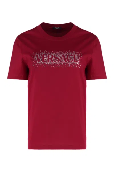 VERSACE LOGO PRINT T-SHIRT