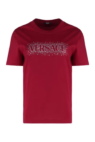 VERSACE VERSACE LOGO PRINT T-SHIRT