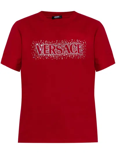 VERSACE LOGO-PRINT T-SHIRT