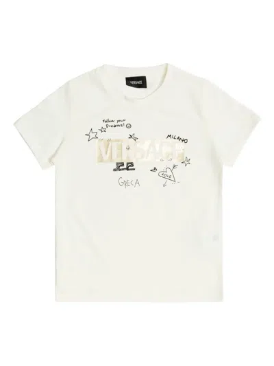 Versace Logo-print T-shirt In White