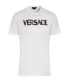 Versace Logo Print T-shirt In White