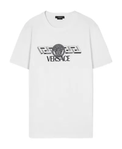 Versace Logo-print T-shirt In White