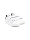Versace Logo-print Touch-strap Sneakers In White
