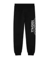 Versace Logo-print Track Pants In Black