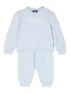 Versace Logo-print Tracksuit In Blue