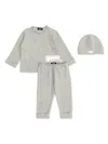 Versace Logo-print Trousers Set In Grey