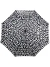 Versace Logo-print Umbrella In Black