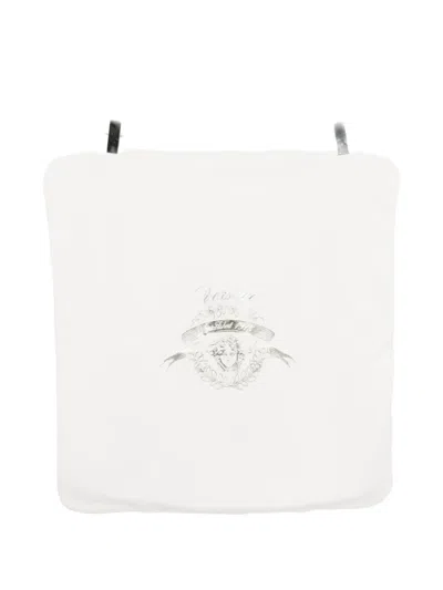 Versace Logo-printed Blanket In White