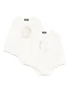 Versace Logo-printed Bodies (pack Of Two) In White