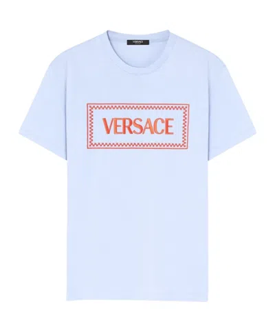 VERSACE VERSACE LOGO PRINTED CREWNECK T-SHIRT