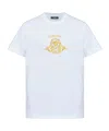Versace Hall Of Heroes Crest Graphic T-shirt In White