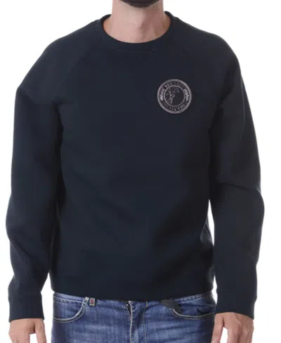 Versace Logo Printed Sweater In Black