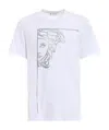 Versace Logo Printed T-shirt In White