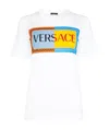 Versace Logo Printed T-shirt In White