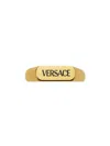 Versace Women Logo Ring In Gold