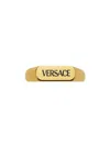 Versace Logo Ring In Gold