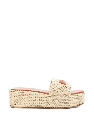 VERSACE LOGO SANDALS