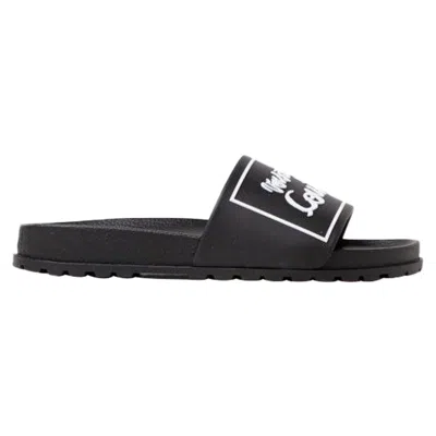Versace Logo Shelly Slide In Black