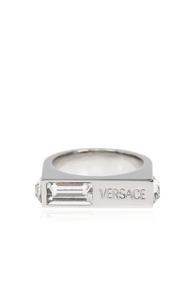 Versace Logo In Silver