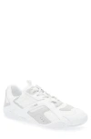 Versace Galaxia Leather Low-top Sneakers In White Concrete