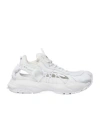 Versace Panelled White Sneakers With Cut-out Detailing In White
