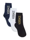 VERSACE LOGO SOCKS (SET OF THREE)