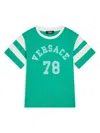 Versace Logo-stamped T-shirt In Green
