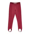 Versace Logo Stirrup Leggings In Pink