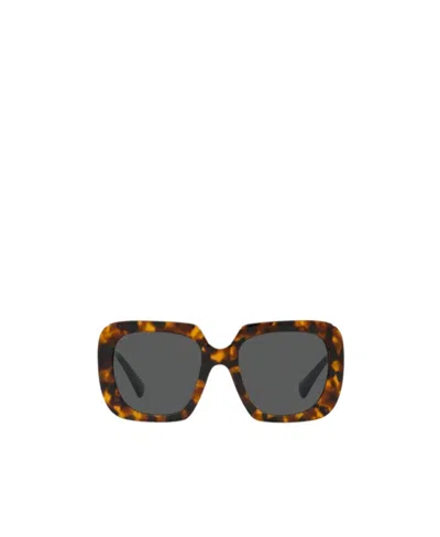 Versace Logo Sunglasses In Black