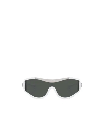 Versace Logo Sunglasses In White