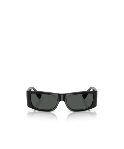 Versace Logo Sunglasses In Black