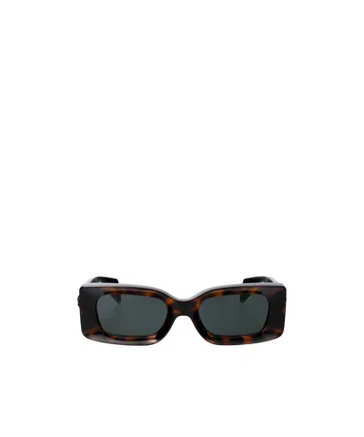 Versace Logo Sunglasses In Black