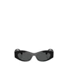 Versace Logo Sunglasses In Black
