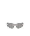 Versace Logo Sunglasses In Gray
