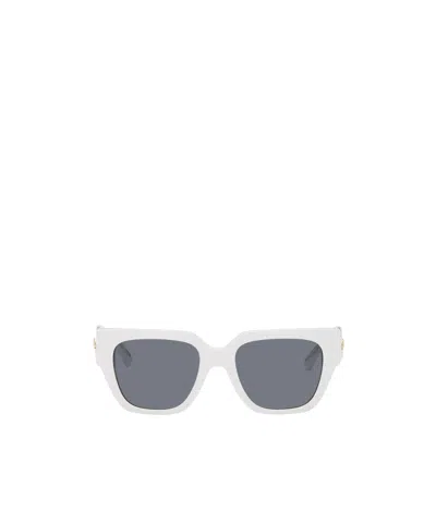 Versace Logo Sunglasses In Gray