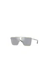 Versace Logo Sunglasses In Gray