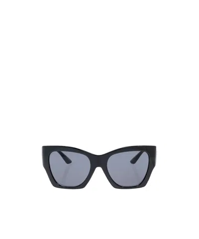 Versace Logo Sunglasses In Gray