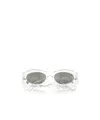 Versace Logo Sunglasses In Gray