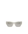 Versace Logo Sunglasses In Gray