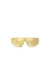Versace Men's Medusa Metal Shield Sunglasses In Nude